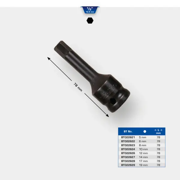Brilliant Tools 1/2" silový nástrčný bit imbus 14 mm BT022627