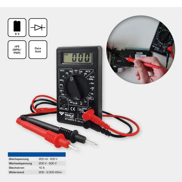 Brilliant Tools Digitálny multimeter BT122910