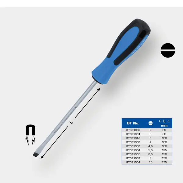 Brilliant Tools Skrutkovač s drážkou, 5,5 x 125 mm BT031004