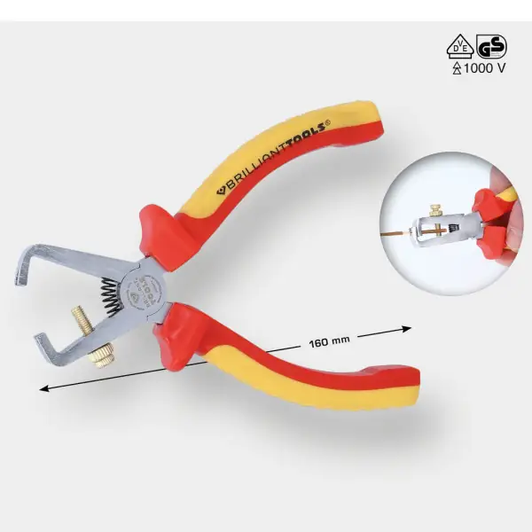 Brilliant Tools VDE odizolovacie kliešte, 160 mm BT068014