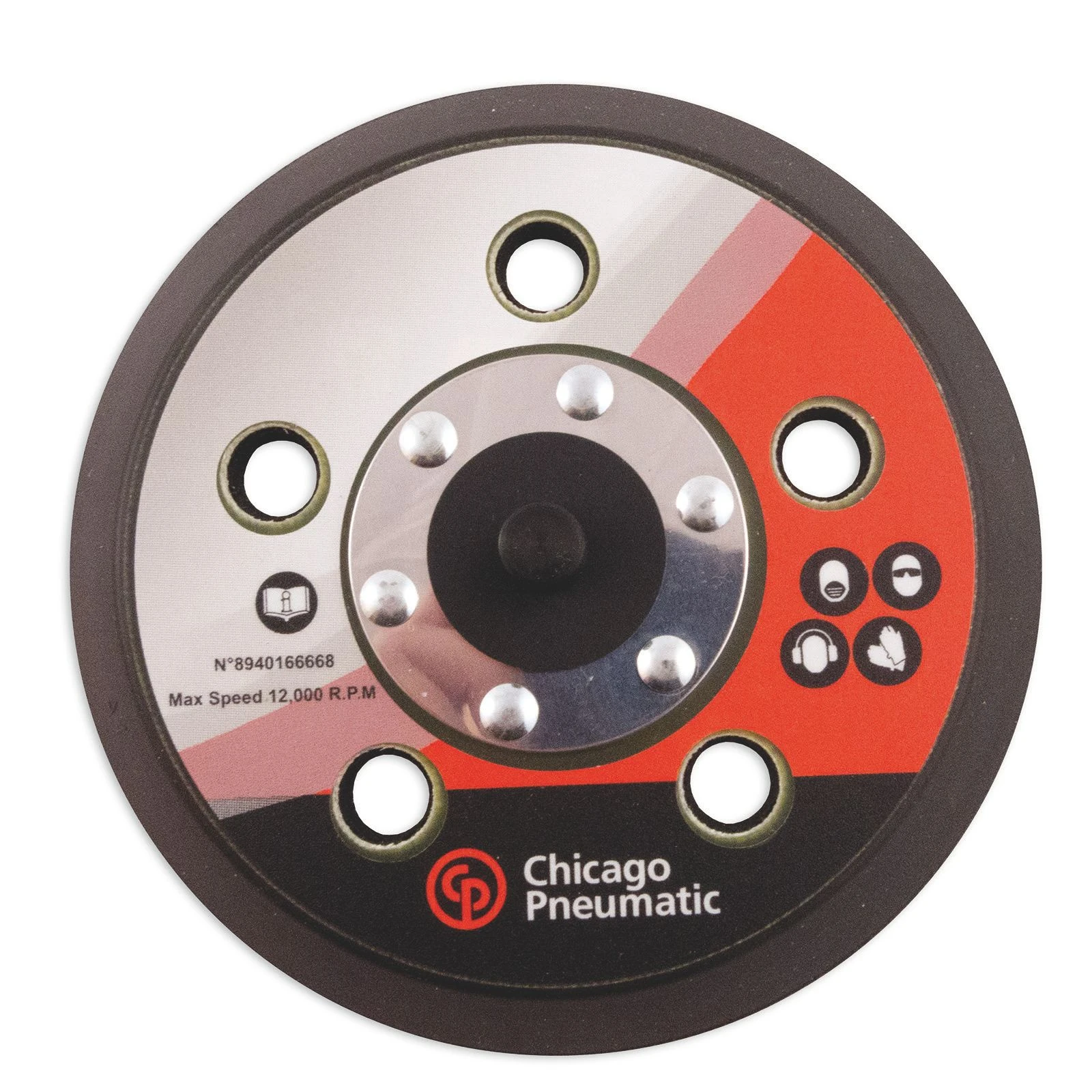 Chicago Pneumatic Podložný tanier 125 mm 5 dier