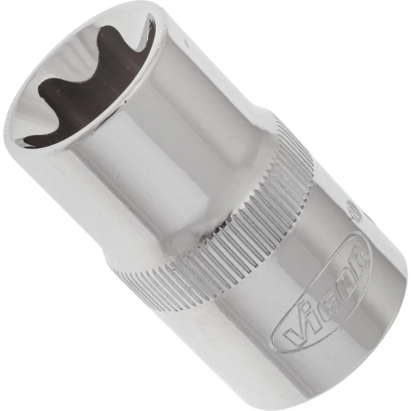 1/2´´ Nástrčná hlavica krátka TORX E18 VIGOR V2196