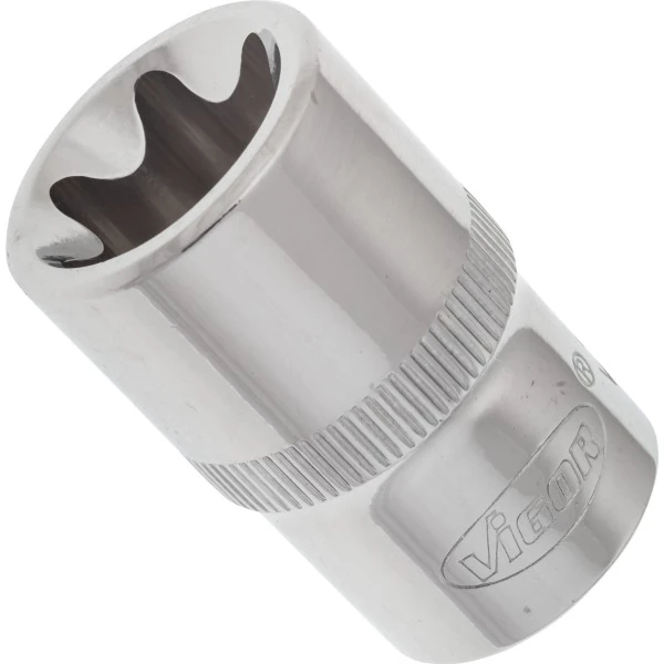 1/2´´ Nástrčná hlavica krátka TORX E20 VIGOR V2197N