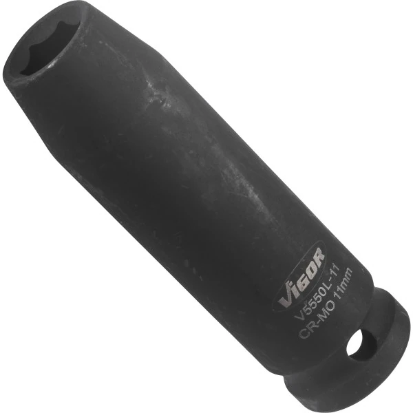 1/2´´ Nástrčná hlavica pre rázový uťahovák, dlhá 11mm VIGOR V5550L-11