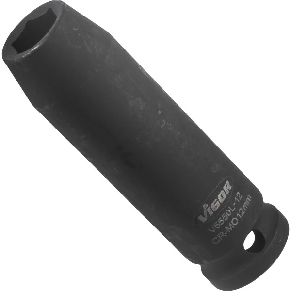 1/2´´ Nástrčná hlavica pre rázový uťahovák, dlhá 12mm VIGOR V5550L-12