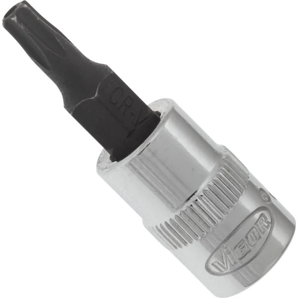 1/4´´ Nástrčná hlavica Torx s dierou T 20 H VIGOR V2139