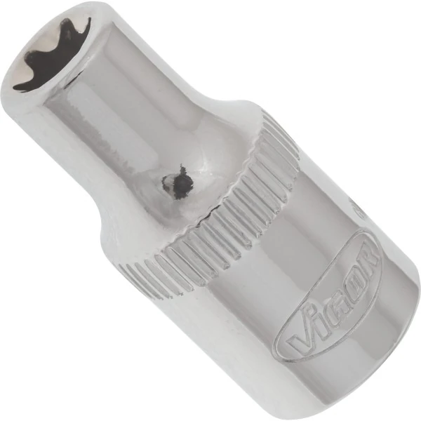 1/4´´ Nástrčná hlavica krátka TORX E6 VIGOR V2187