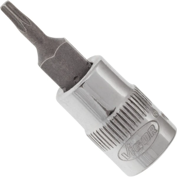 1/4´´ Nástrčná hlavica krátka TORX T9 VIGOR V2595