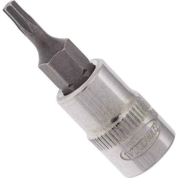 1/4´´Nástrčná hlavica krátka Torx T10 VIGOR V2442