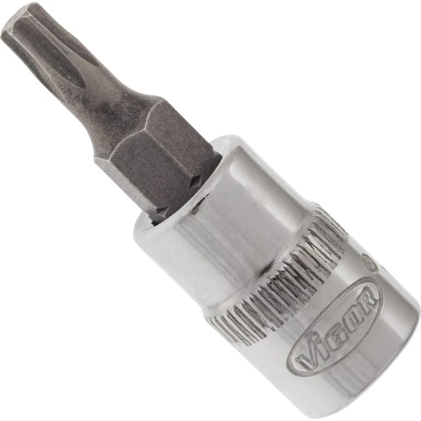 1/4´´Nástrčná hlavica krátka Torx T20 VIGOR V2444