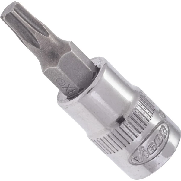 1/4´´Nástrčná hlavica krátka Torx T25 VIGOR V2445