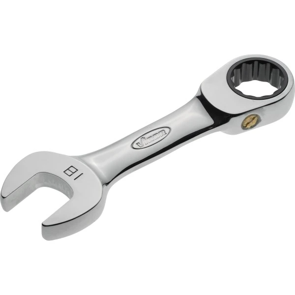 Račňový očkoplochý kľúč, krátke prevedenie 18mm VIGOR V2832