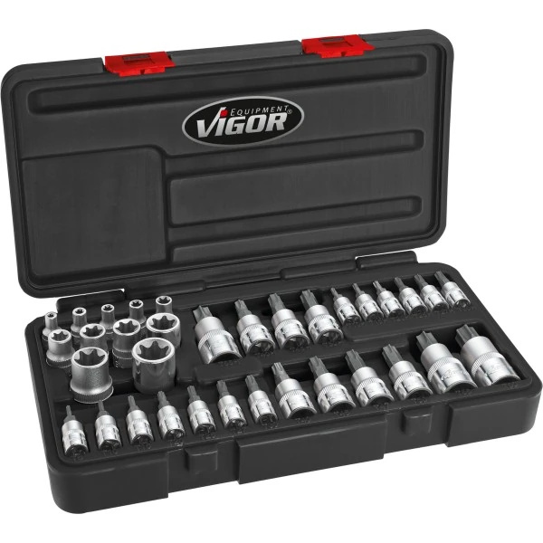 Sada nástrčných hlavíc TORX® VIGOR V1781