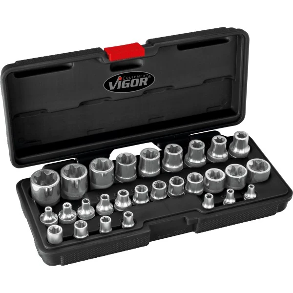 Sada nástrčných hlavíc TORX® VIGOR V2687