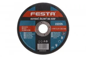 FESTA kotúč rezný kov 125x1.0x22.2   22225