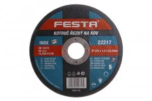 FESTA kotúč rezný kov 125x1.2x22.2   22217