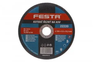 FESTA kotúč rezný kov 150x2.5x22.2   22220