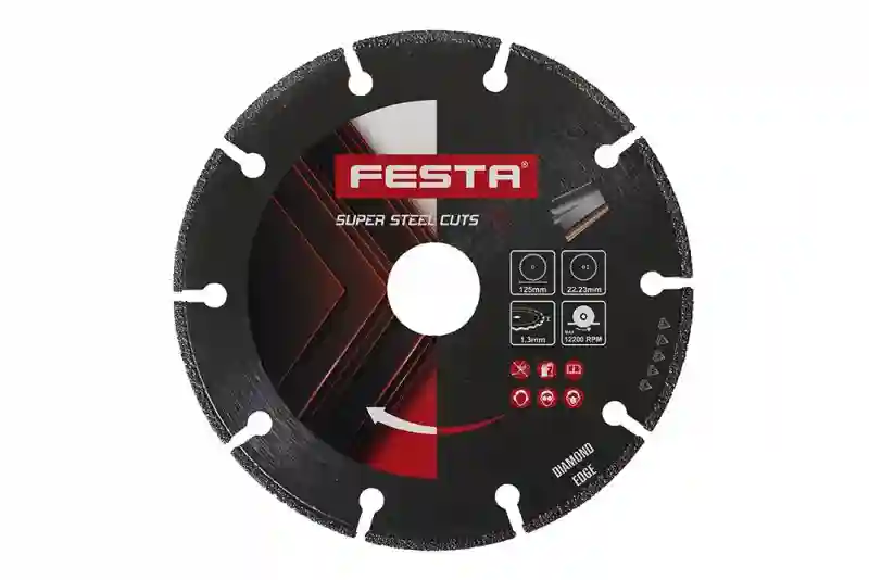 Festa Kotúč diamantový 125x22,2 mm na kov 21306