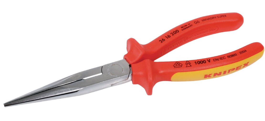 Knipex  Kliešte pologuľaté 200mm Cr úzke 52450200