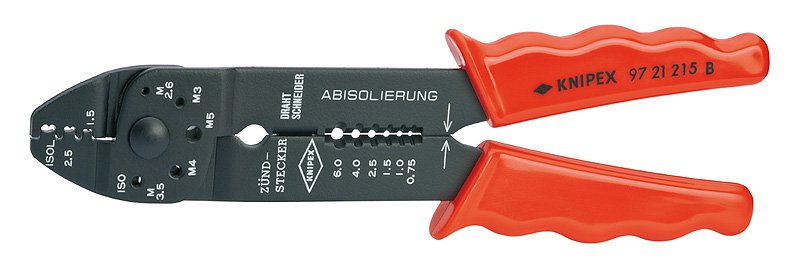 Knipex Kliešte 9721 215B lisovacie 0,5-2,5mm