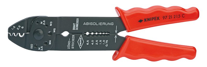 Knipex Kliešte 9721 215C lisovacie 0,5-6mm