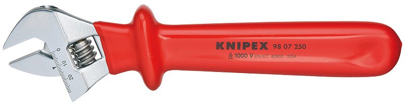 Knipex Kľúč 9807 250 nastaviteľný VDE 4003773071518