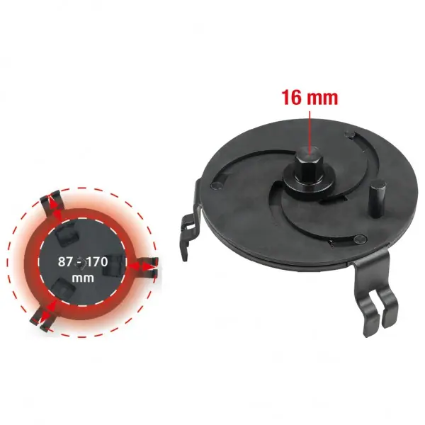 KS Tools 3-ramenný univerzálny kľúč na snímač palivomeru 150.9388