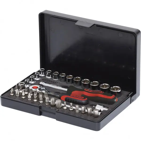 KS Tools 1/4" CHROMEplus súprava nástrčkových kľúčov, 40-dielna 918.0640