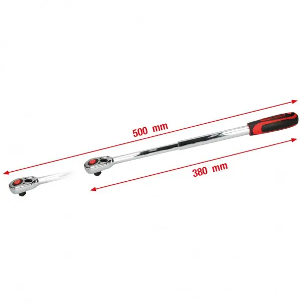 KS Tools 1/2" CHROMEplus teleskopická račňa s prepínacou páčkou, 36 zubov 918.1270