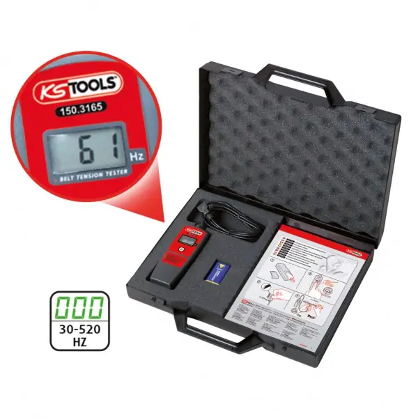 KS Tools Elektronická skúšačka napnutia remeňa HZ 150.3165