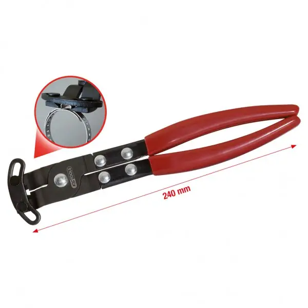 KS Tools Kliešte na hadicové spojky, 220mm 115.1185