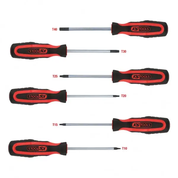 KS Tools Sada skrutkovačov Torx ERGOTORQUEplus, 6-dielna 159.0030