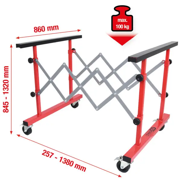 KS Tools Viacúčelové teleskopické kliešte, 257-1380mm 500.8100