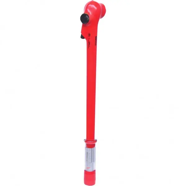 KS Tools 1/2" momentový kľúč s ochrannou izoláciou a prepínacou račňovou hlavou, 40-220Nm 117.1303