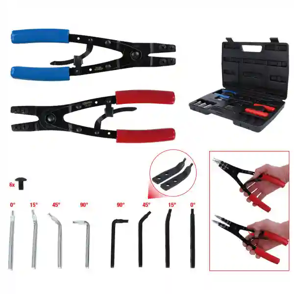 KS Tools Súprava klieští s poistkou s funkciou račne, 20-dielna 500.1350