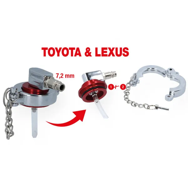 KS Tools Univerzálny adaptér pre odvzdušňovacie hrdlo pre Toyota a Lexus 160.0719