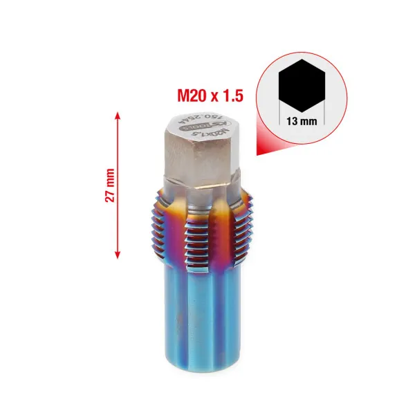KS Tools Závitorez s vodiacim čapom pre snímače NOX, M20x1,5 150.2544
