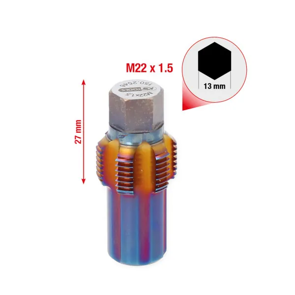 KS Tools Závitorez s vodiacim čapom pre snímače filtrov pevných častíc, M22x1,5 150.2546