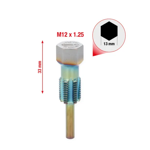 KS Tools Závitorez s vodiacim čapom pre snímače teploty, M12x1,25 150.2541