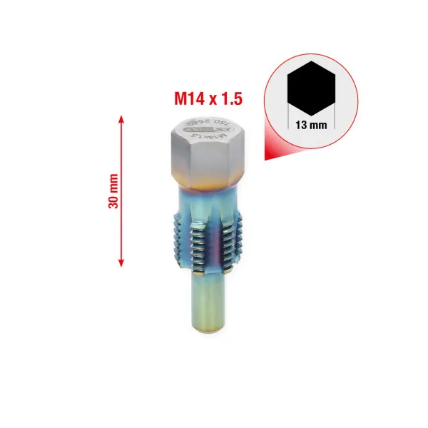 KS Tools Závitorez s vodiacim čapom pre snímače teploty, M14x1,5 150.2542